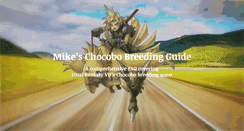 Desktop Screenshot of chocobo-guide.mikestomb.com